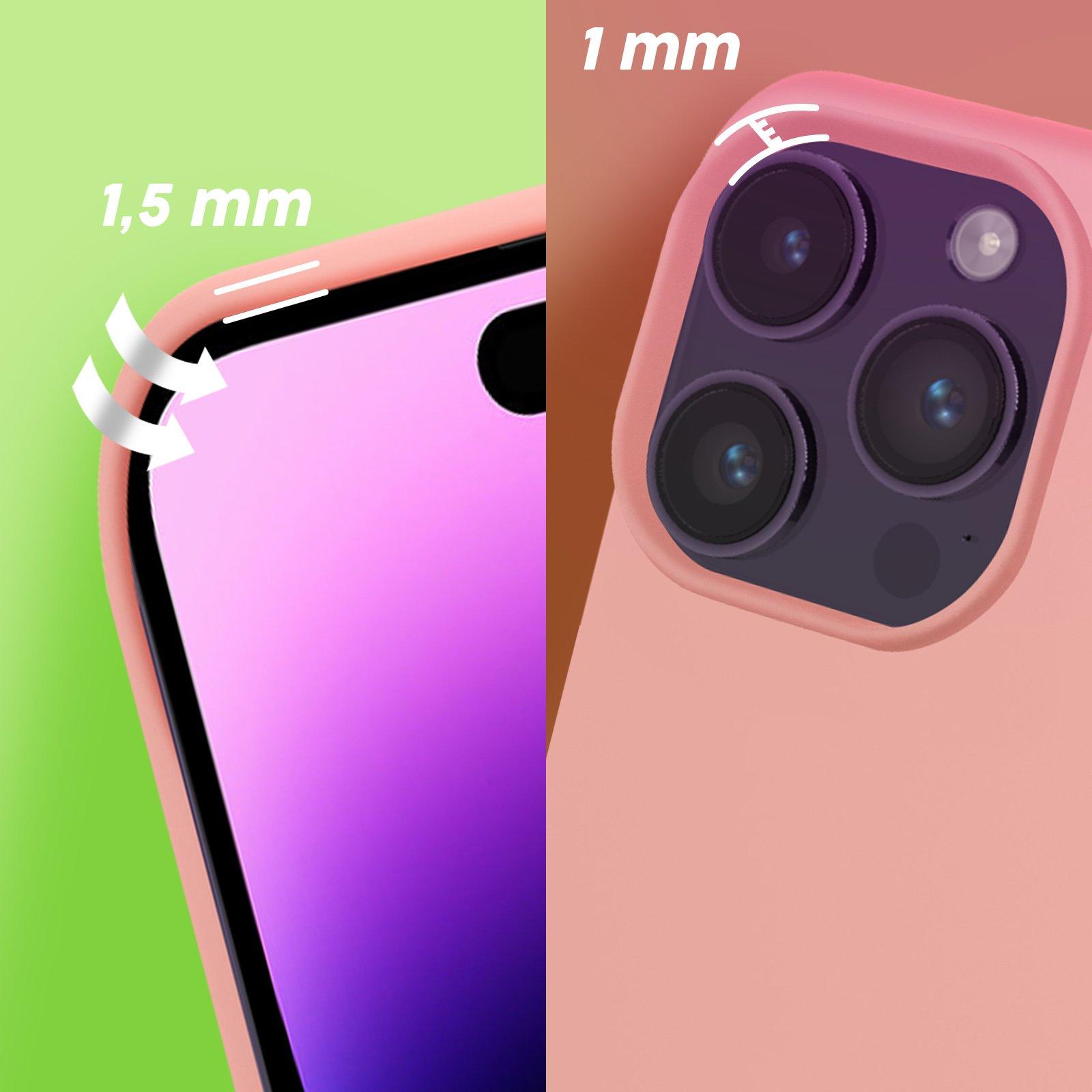 Avizar Moxie Soft Hülle iPhone 14 Pro Zartrosa