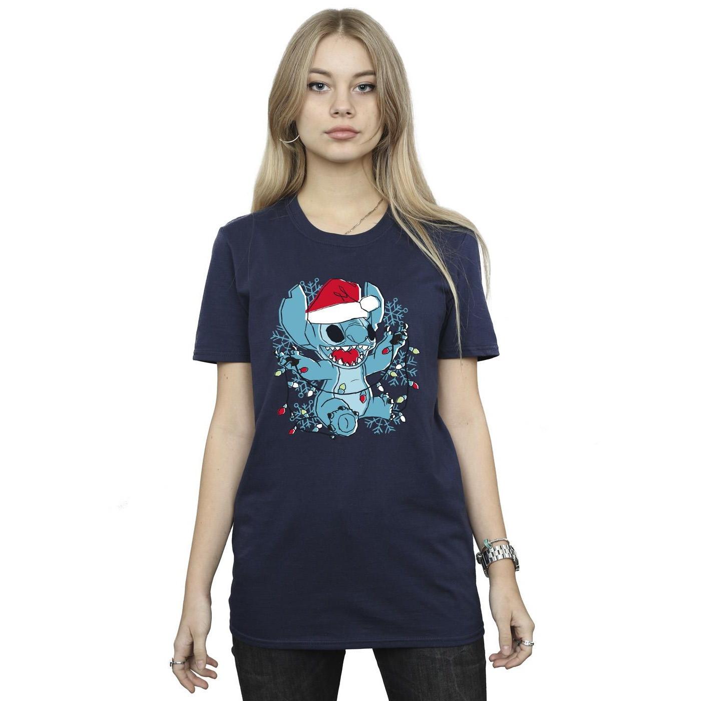 Disney Stitch Christmas Lights T-Shirt