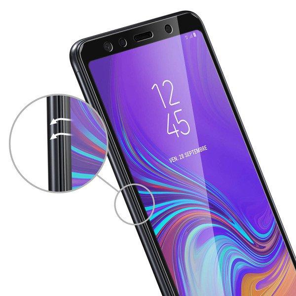 Avizar Glass Full Cover Galaxy A7 2018 Schwarz