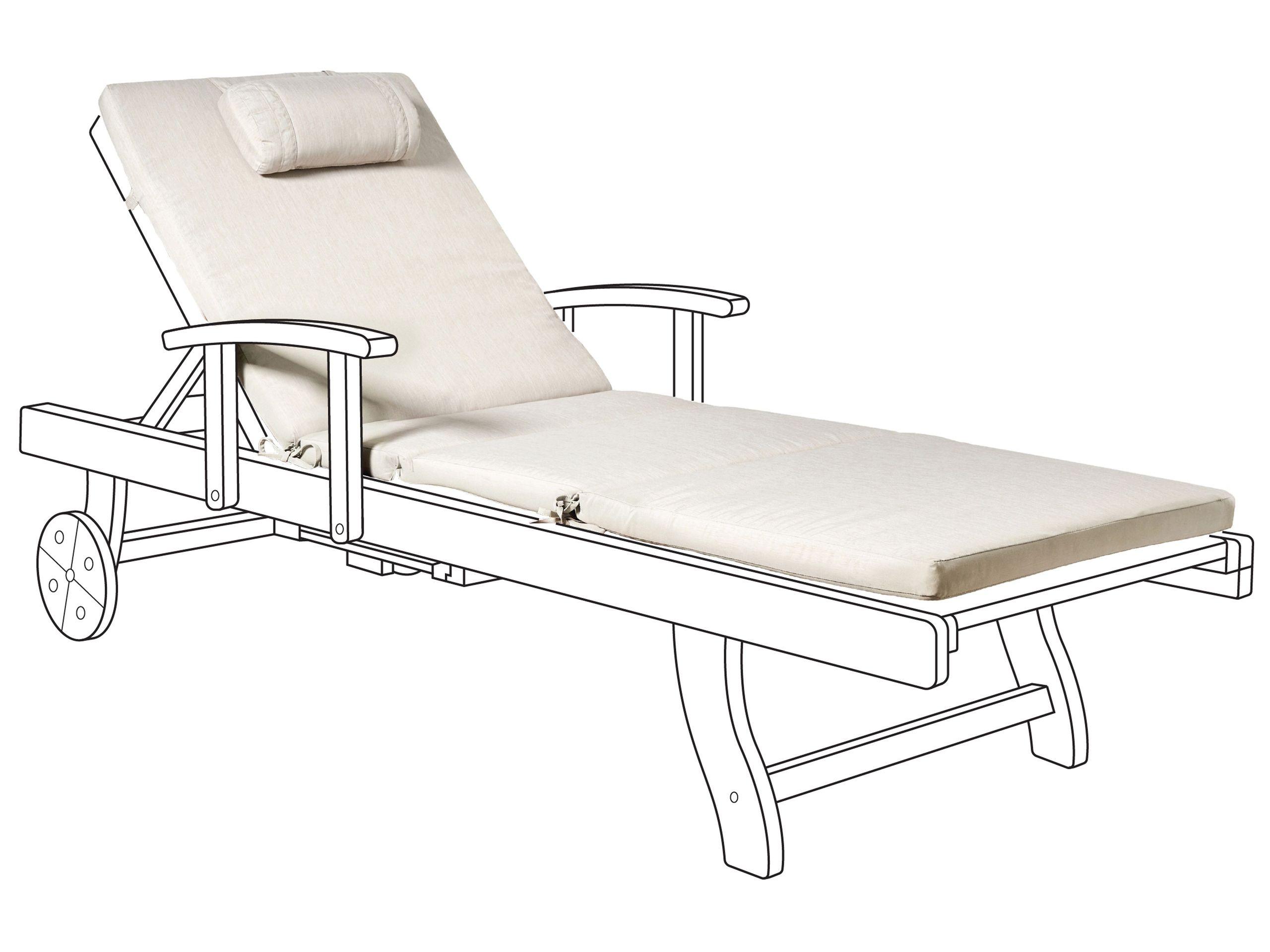 Beliani Liegenauflage aus Polyester Skandinavisch TOSCANA/JAVA/AMANTEA PREMIUM