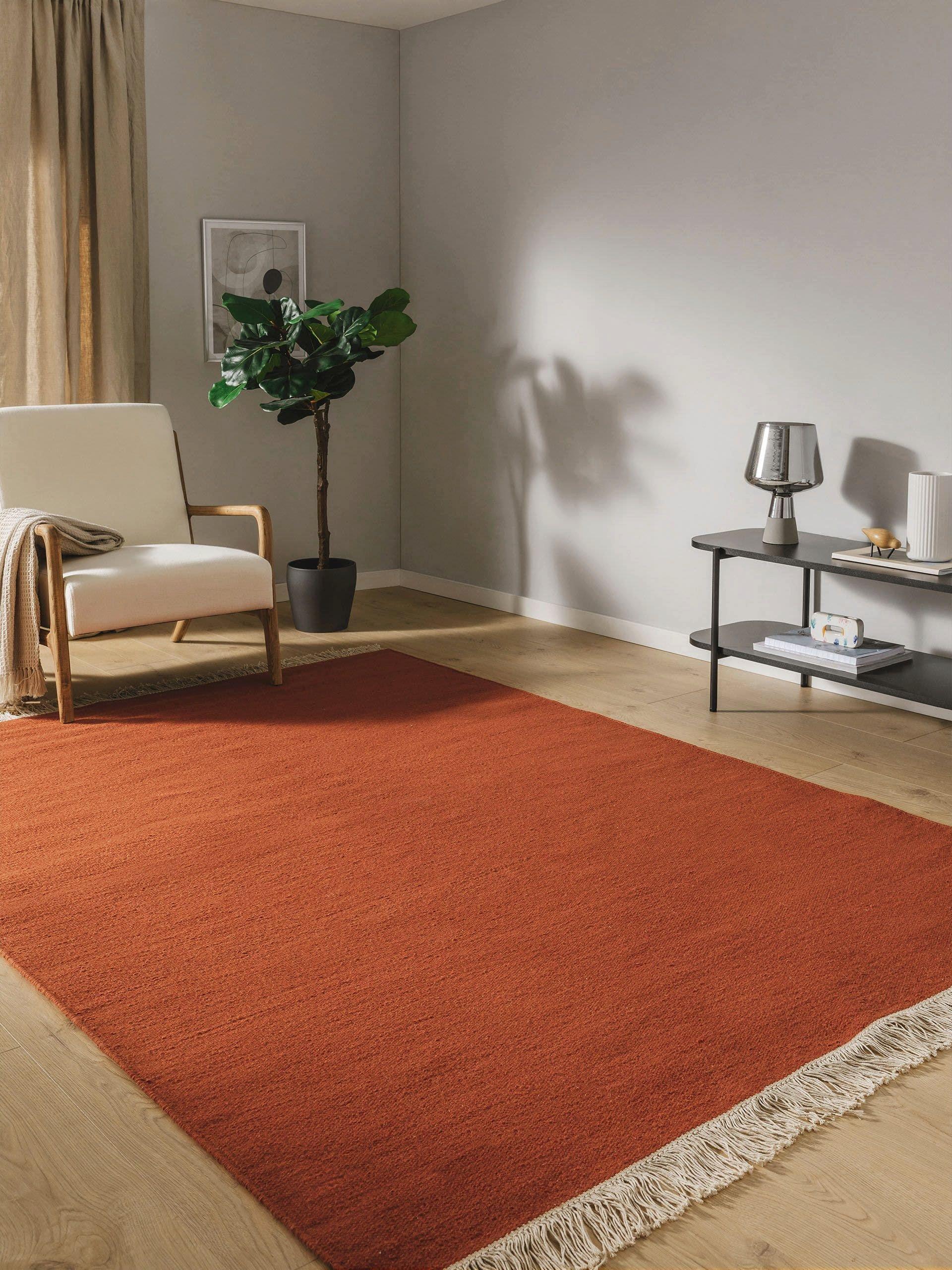 Benuta Wollteppich Liv Orange