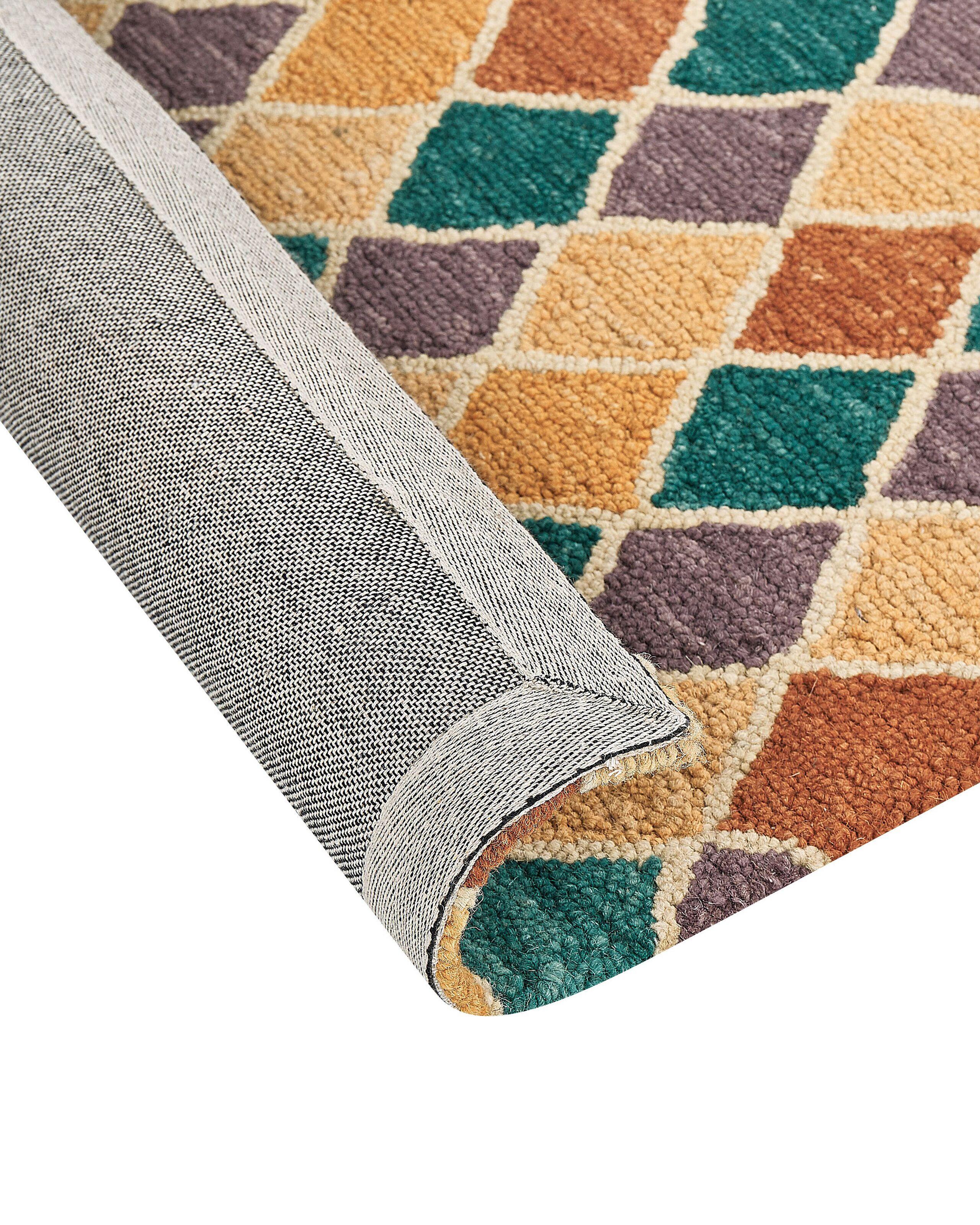Beliani Teppich aus Wolle Boho KESKIN