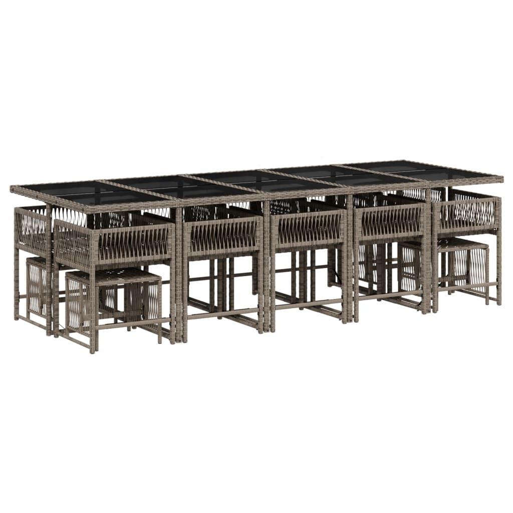 VidaXL Garten essgruppe poly-rattan