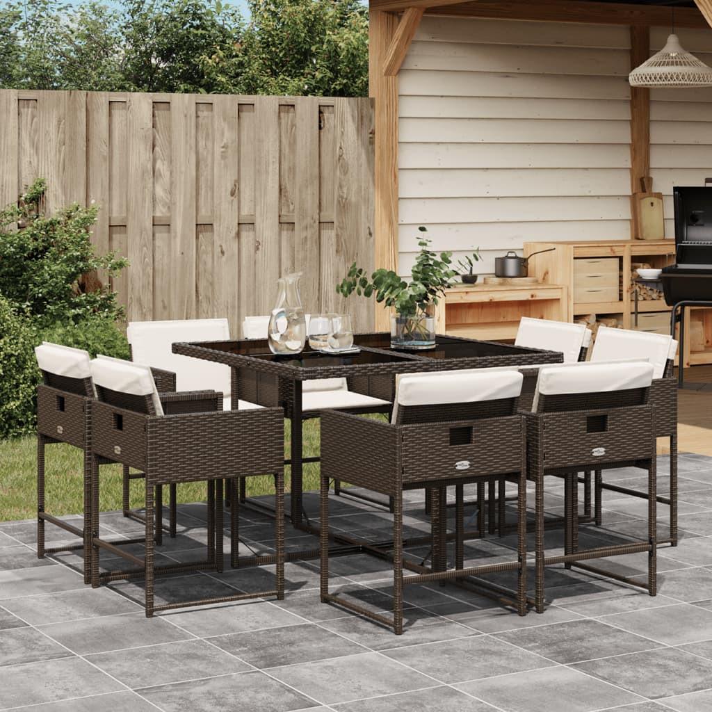 VidaXL Garten essgruppe poly-rattan