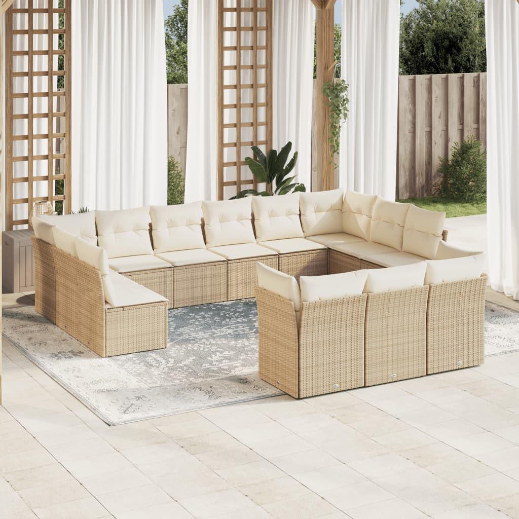 VidaXL Garten sofagarnitur poly-rattan