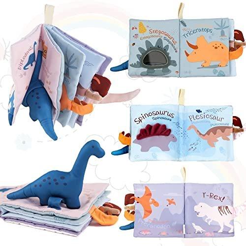 Activity-board 3D Babybuch Babyspielzeug von 0 3 6 12+ Monate, Dinosaurier Spielzeug 1 Jahr