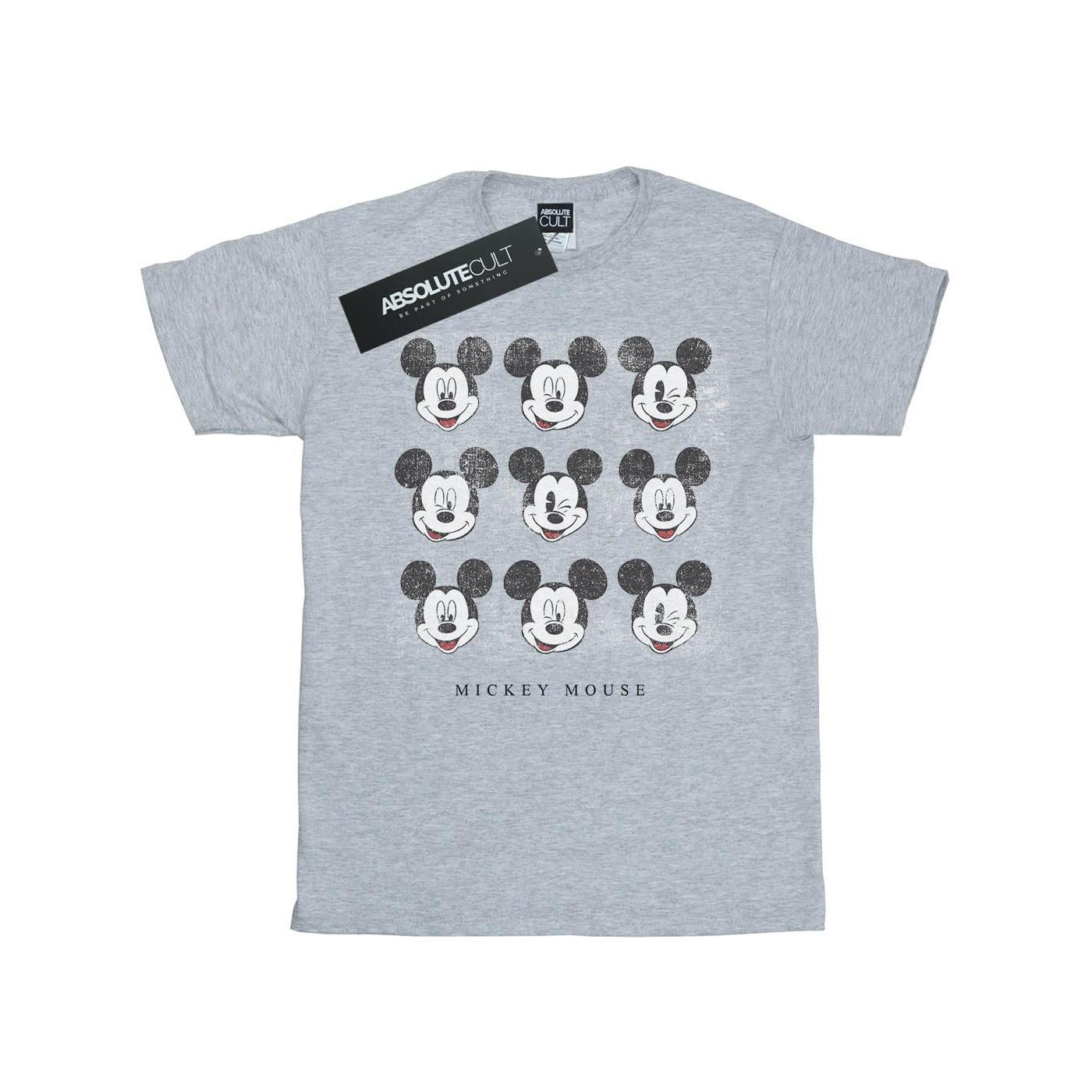 Disney Mickey Mouse Faces Print T-Shirt
