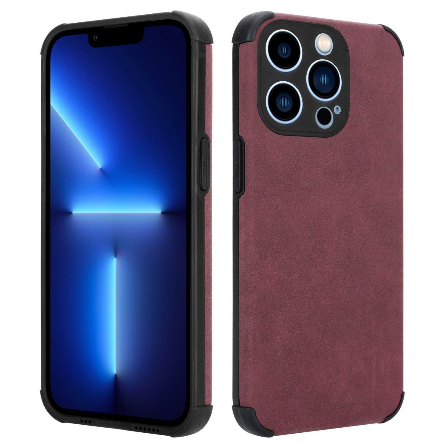 Cadorabo Hülle für Apple iPhone 13 PRO mit Kunst-Wildleder Rückseite