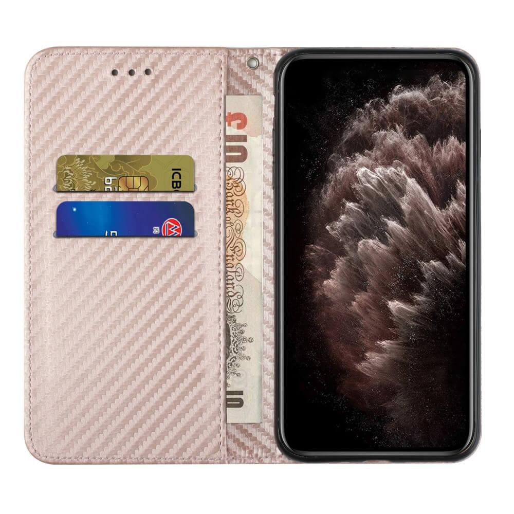 Cover-Discount Galaxy A34 - Carbon Look Flip Case Hülle