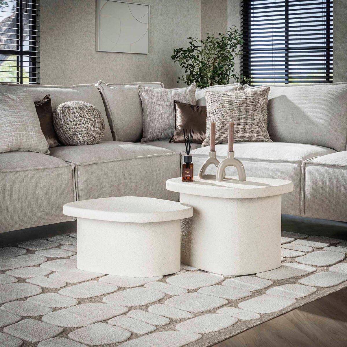 mutoni Couchtisch Stone Organic (2er-Set)