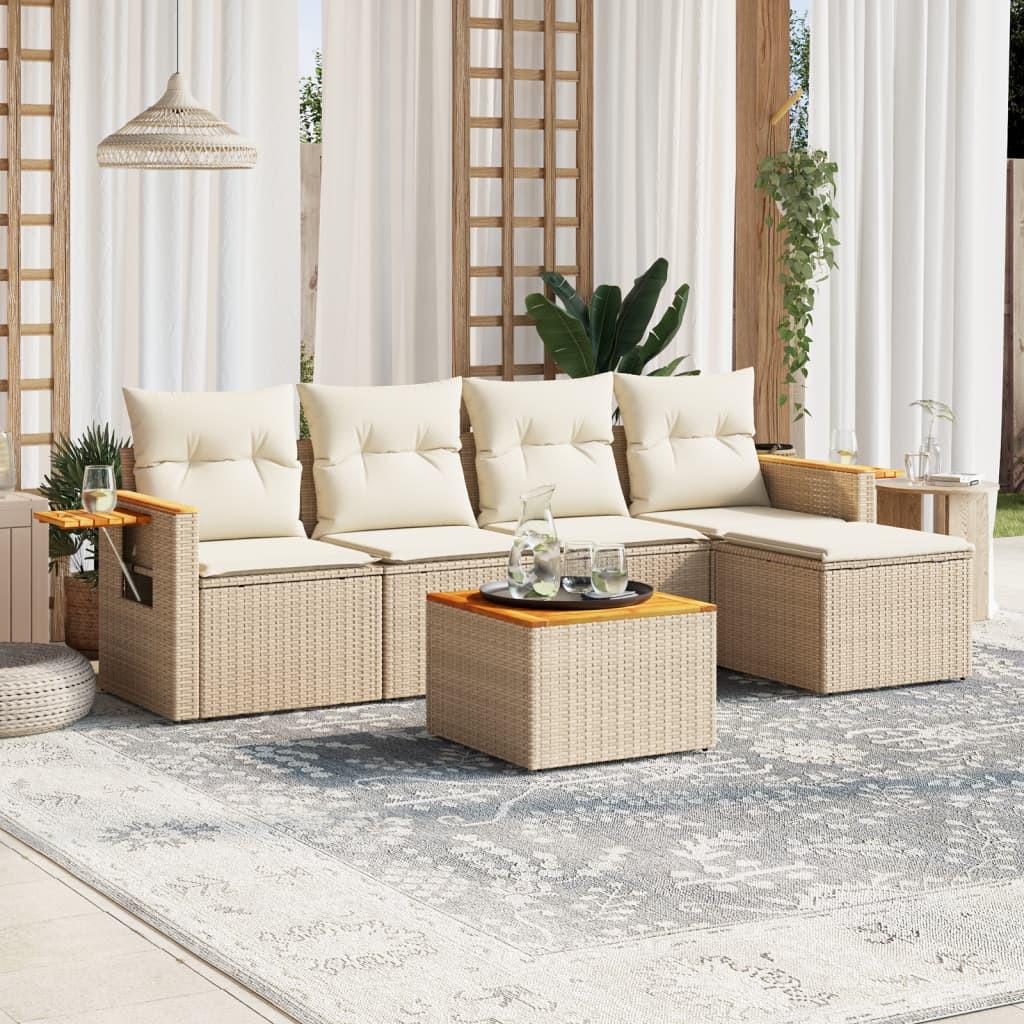 VidaXL Garten sofagarnitur poly-rattan