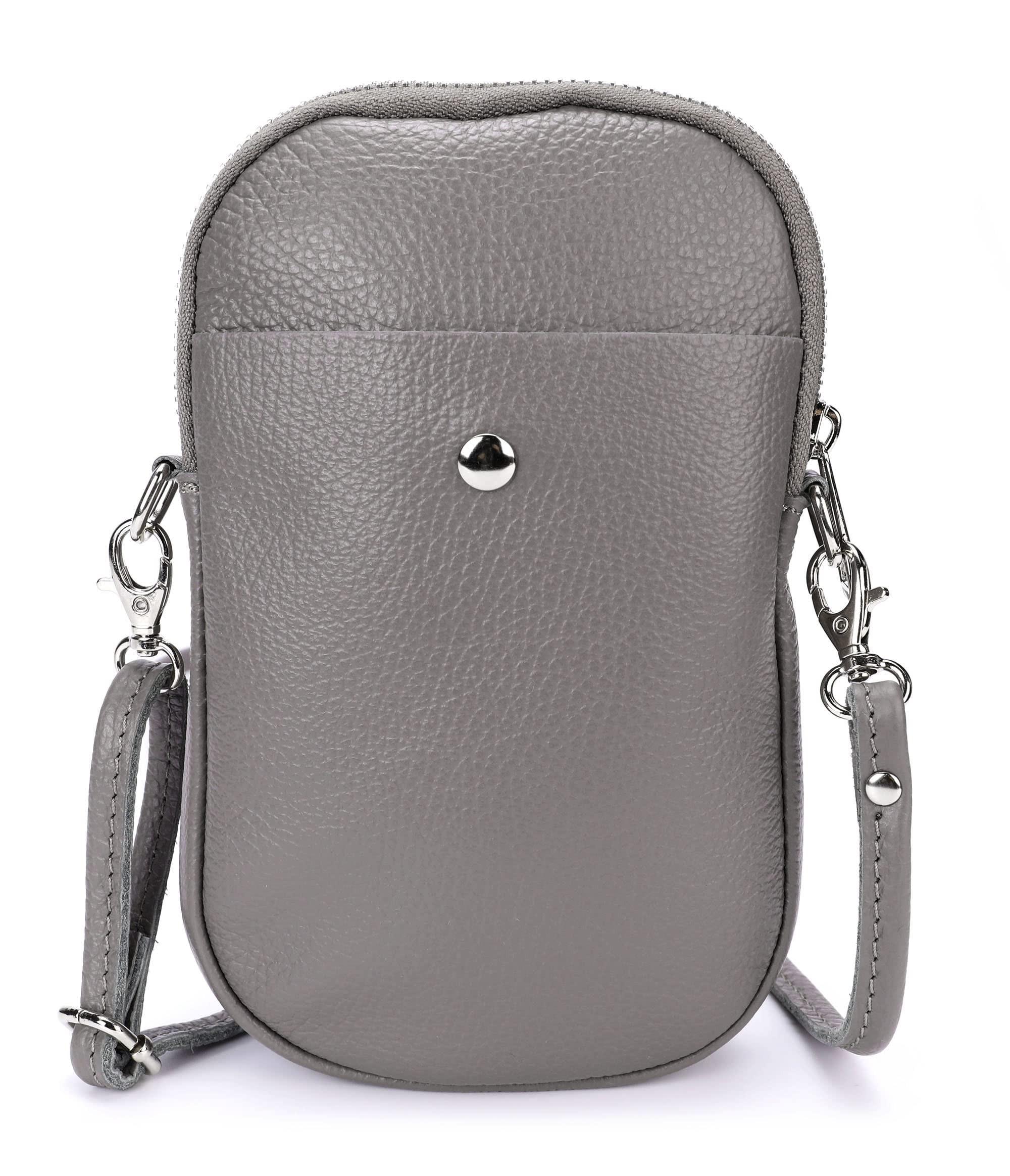 Only-bags.store Kleine Leder-Umhängetasche, Handtasche Handy echtes Leder, Crossbody-Umhängetasche Kleine Leder-Umhängetasche, Handtasche Handy echtes Leder, Crossbody-Umhängetasche