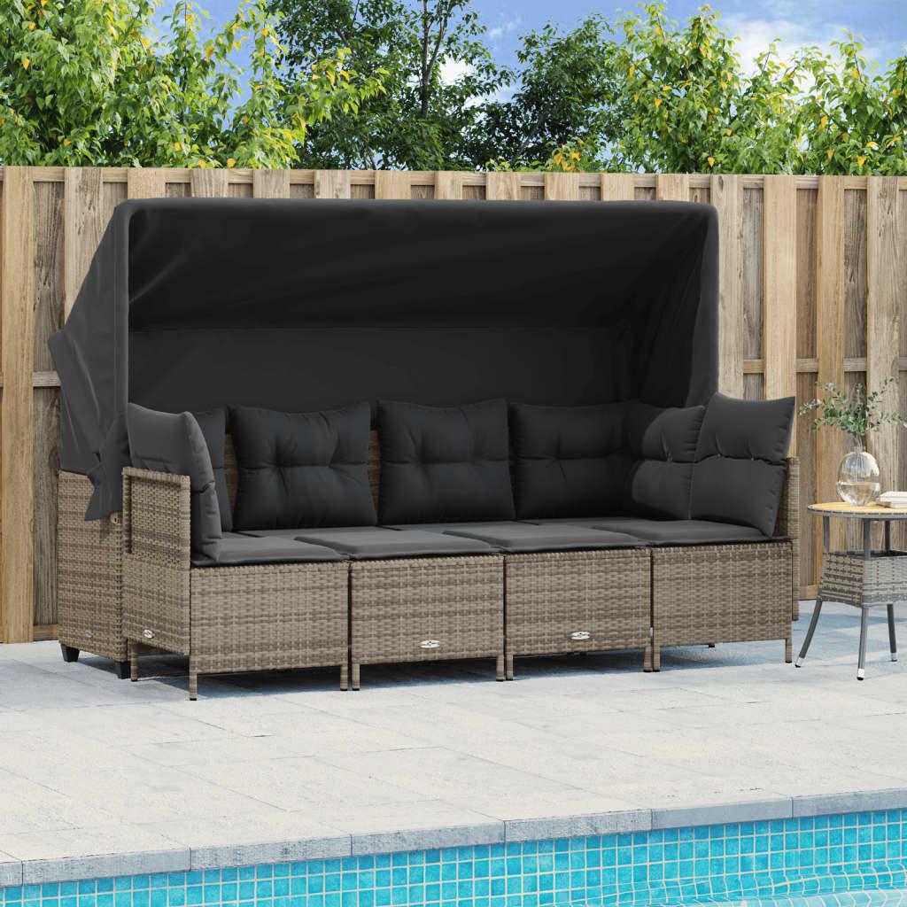 VidaXL Garten sofagarnitur poly-rattan