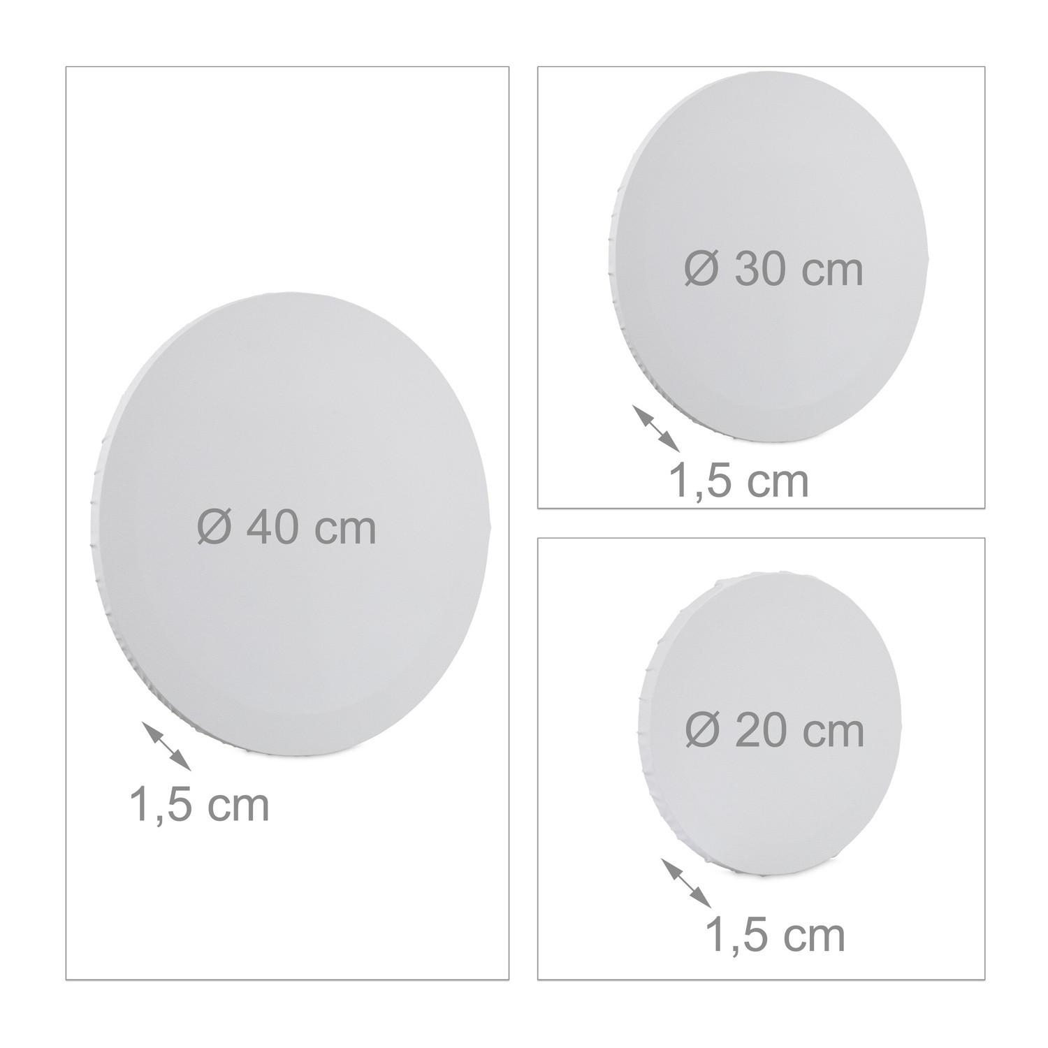 B2X Leinwand rund 6er-Set