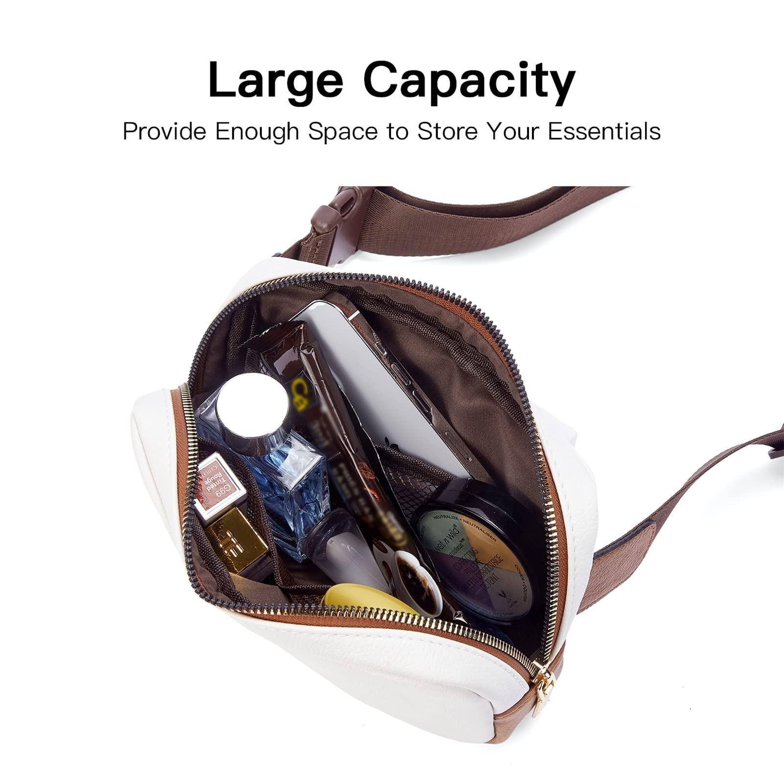 Only-bags.store Gürteltasche, PU-Leder Crossbody Tasche Umhängetasche Gürteltasche, PU-Leder Crossbody Tasche Umhängetasche