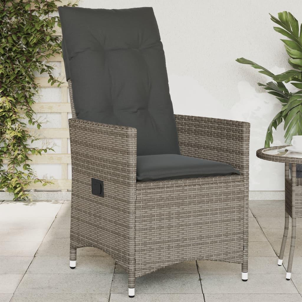 VidaXL Gartensessel verstellbar poly-rattan