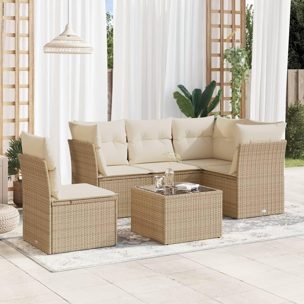 VidaXL Garten sofagarnitur poly-rattan