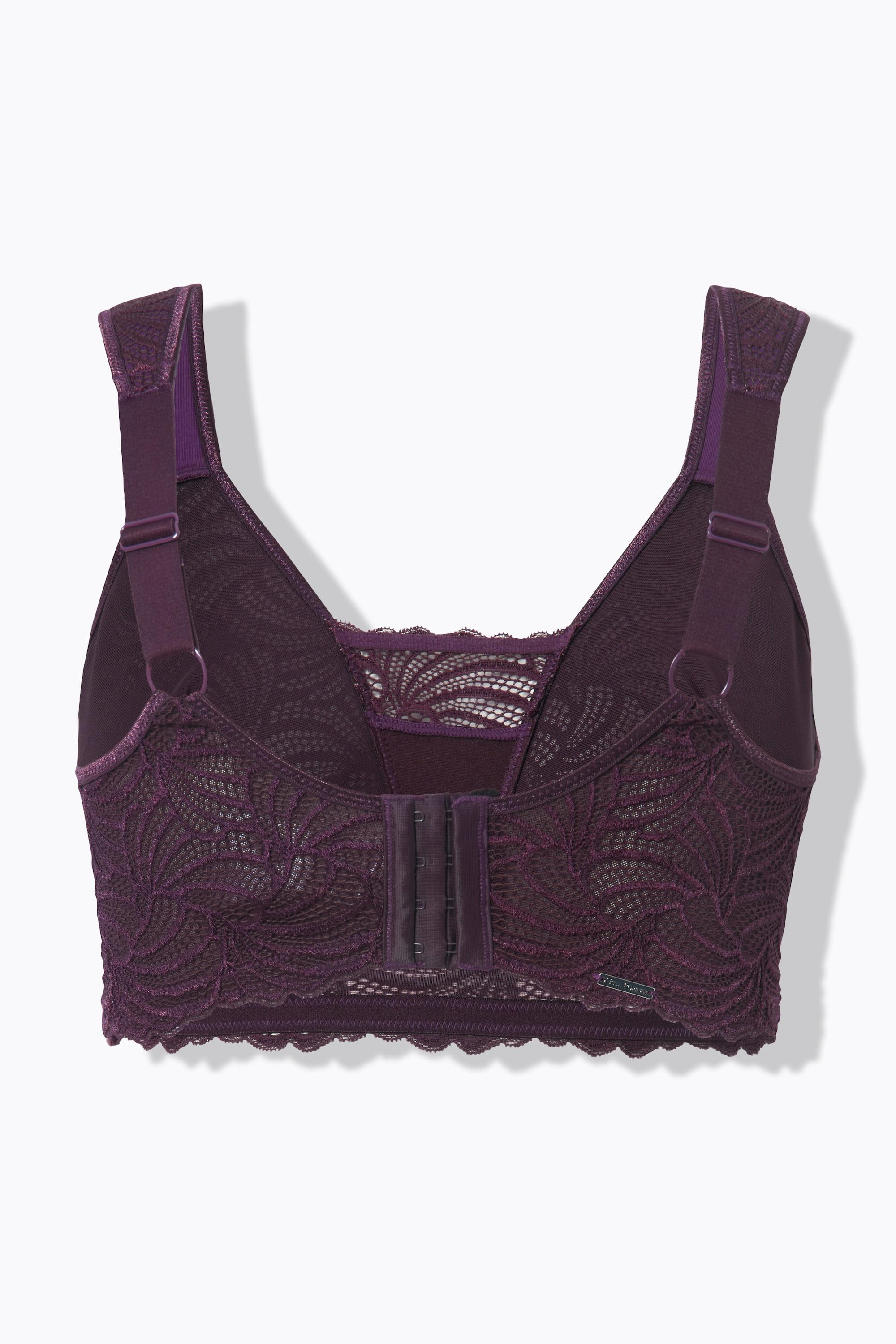 Ulla Popken Bralette, Spitze, ohne Bügel, Cup B - F