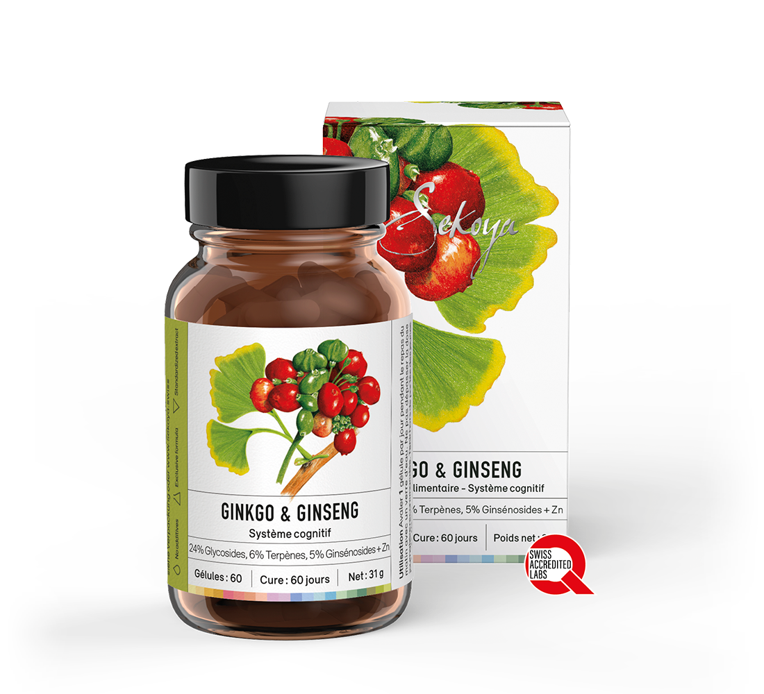 Sekoya Swiss Ginkgo & Ginseng | Für das Gedächtnis