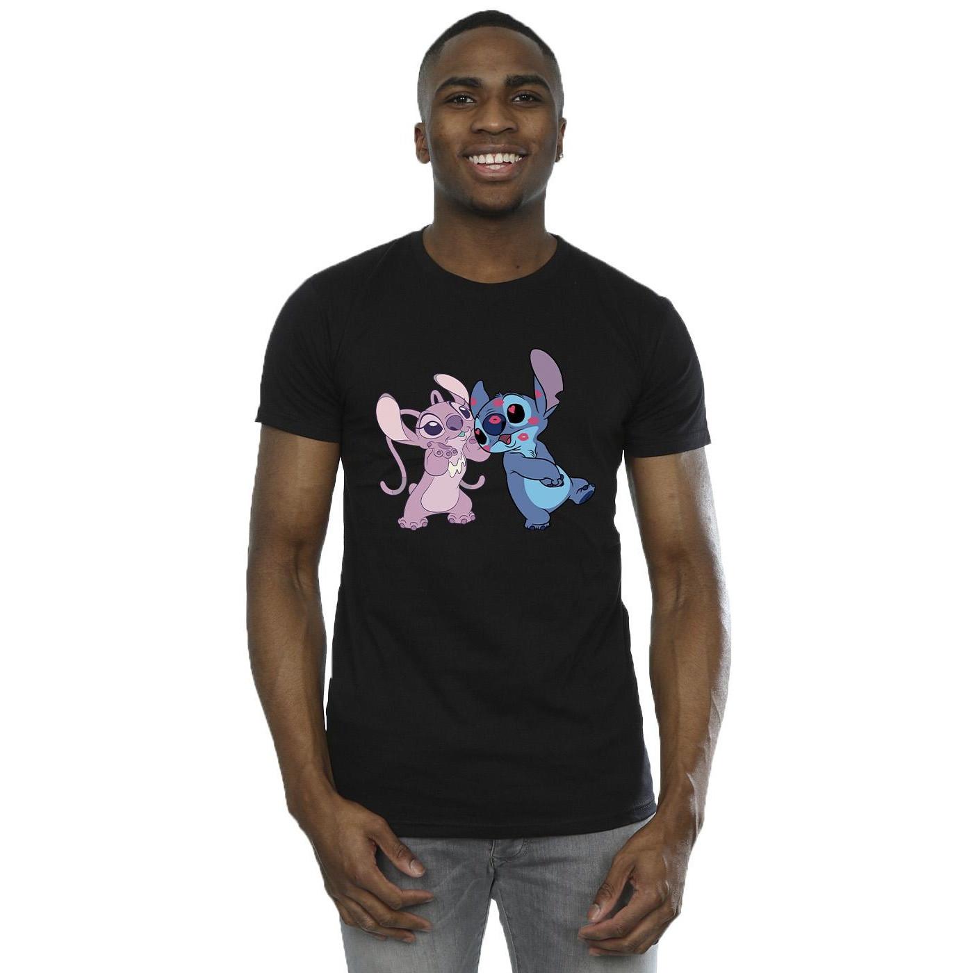 Disney Stitch und Angel Grafikdruck T-Shirt