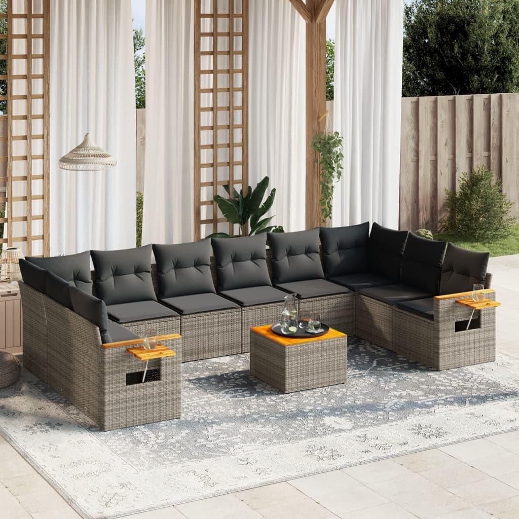 VidaXL Garten sofagarnitur poly-rattan