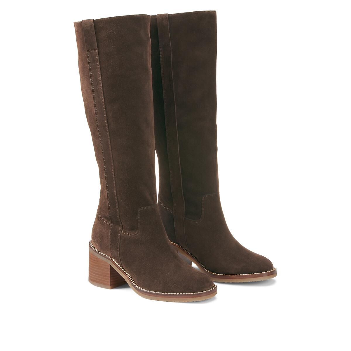 La Redoute Collections Stiefel aus Veloursleder