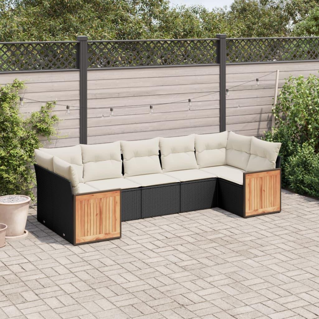 VidaXL Garten sofagarnitur poly-rattan