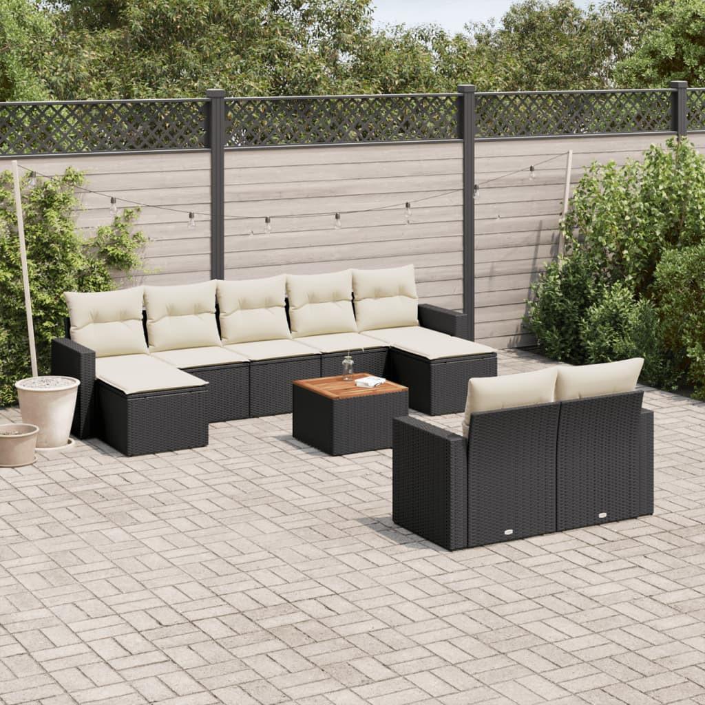 VidaXL Garten sofagarnitur poly-rattan