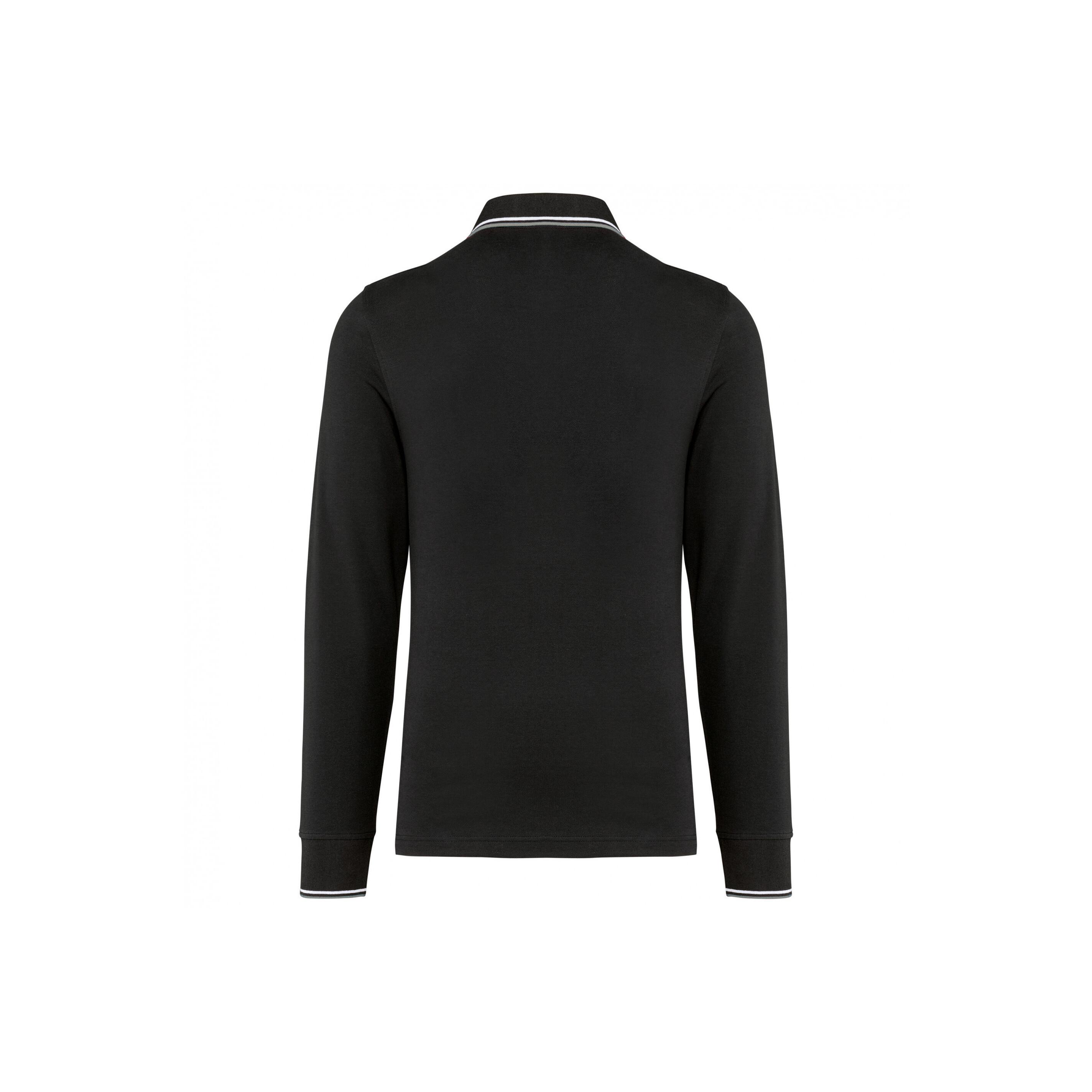 Kariban Piqué-Strick Langarm Polo-Shirt