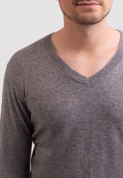 CASH-MERE.CH Recycelter Kaschmir V-Ausschnitt Pullover