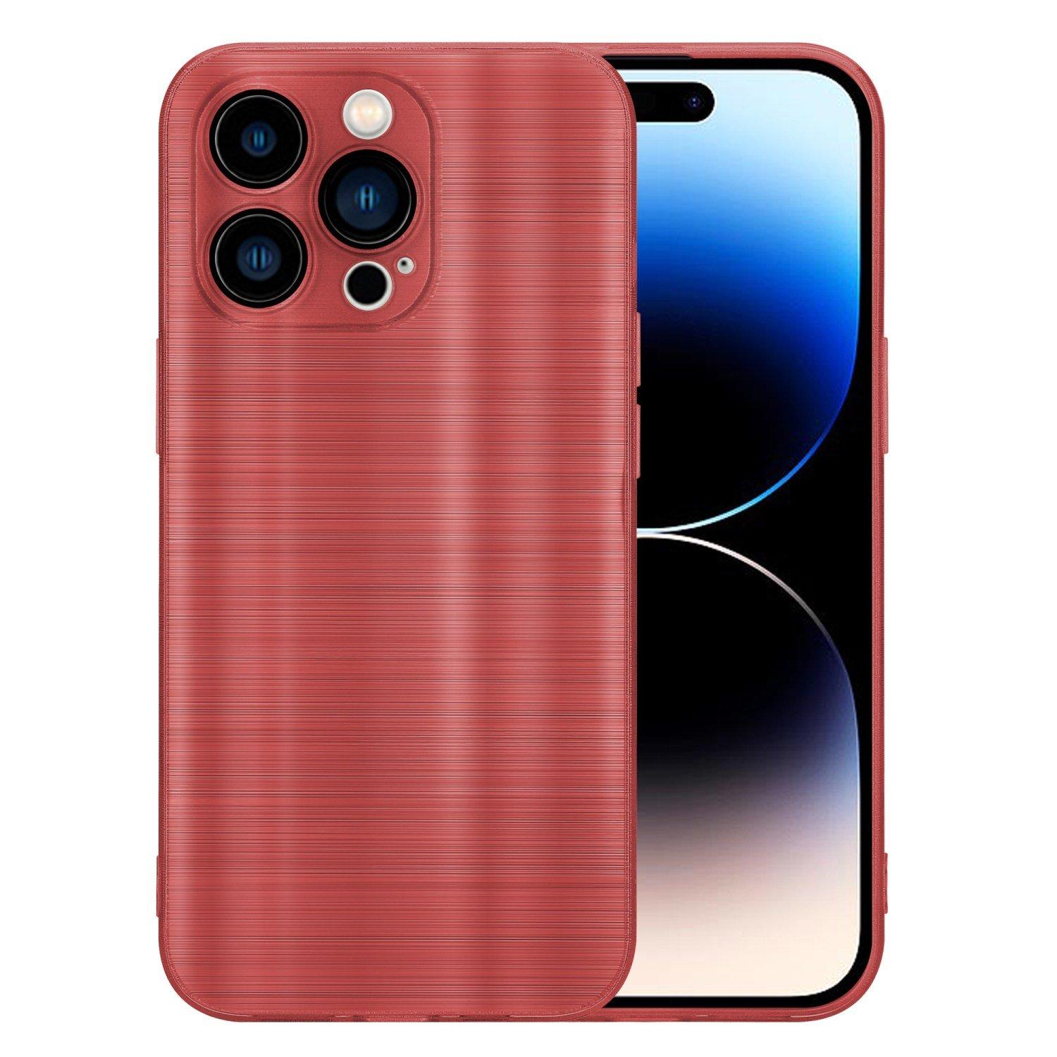 Cadorabo Hülle für Apple iPhone 14 PRO im Brushed Design