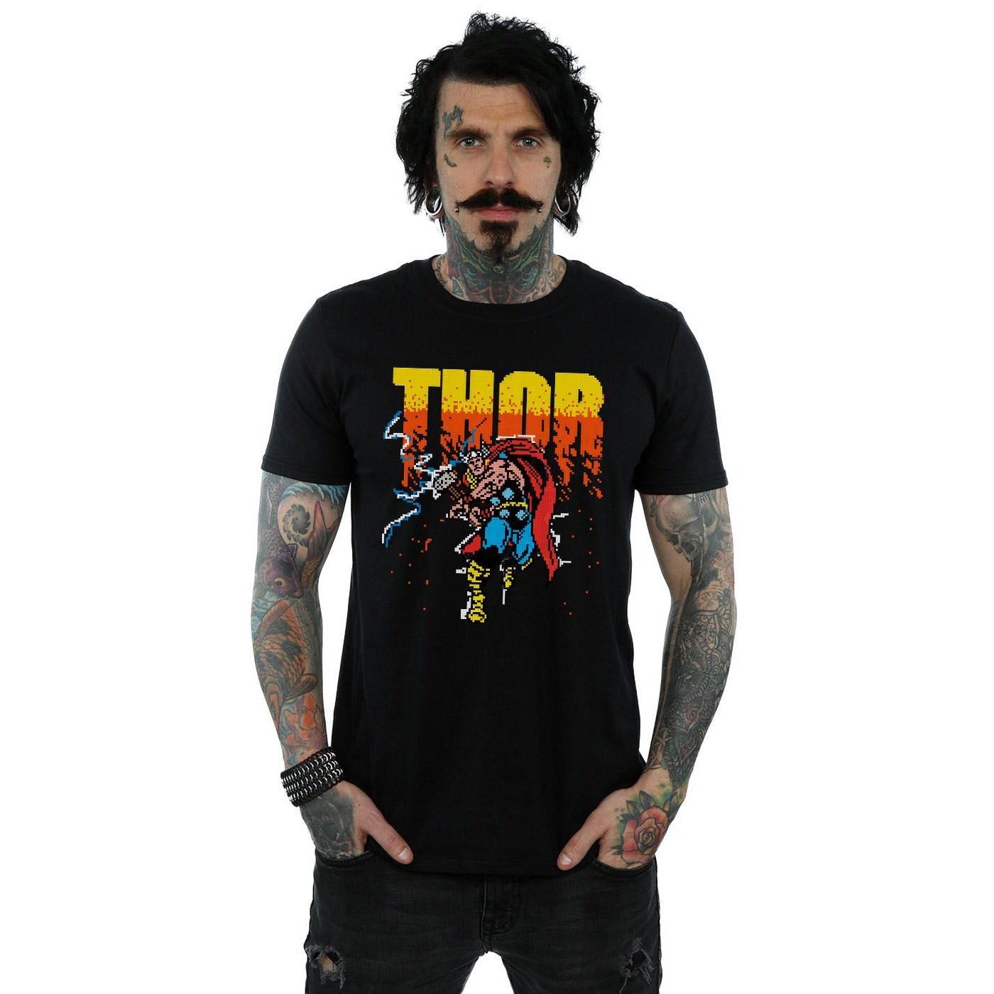 MARVEL Thor Pixelated Graphic Print T-Shirt