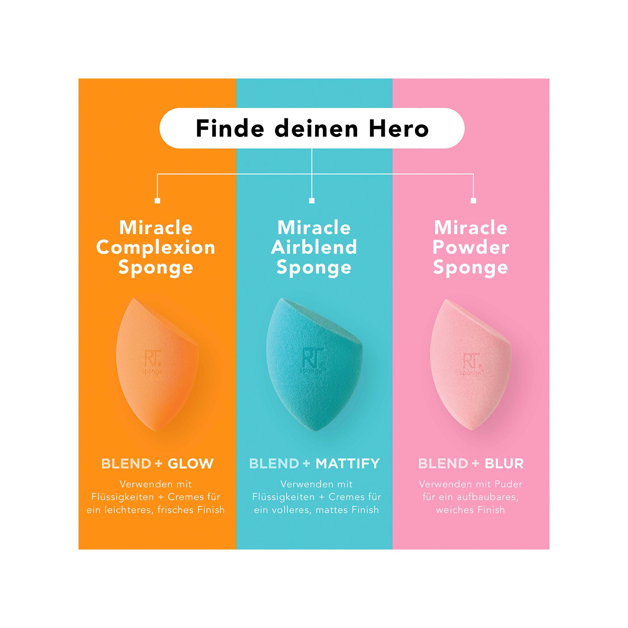 REAL TECHNIQUES Miracle Complexion Sponge + Travel Sponge Case