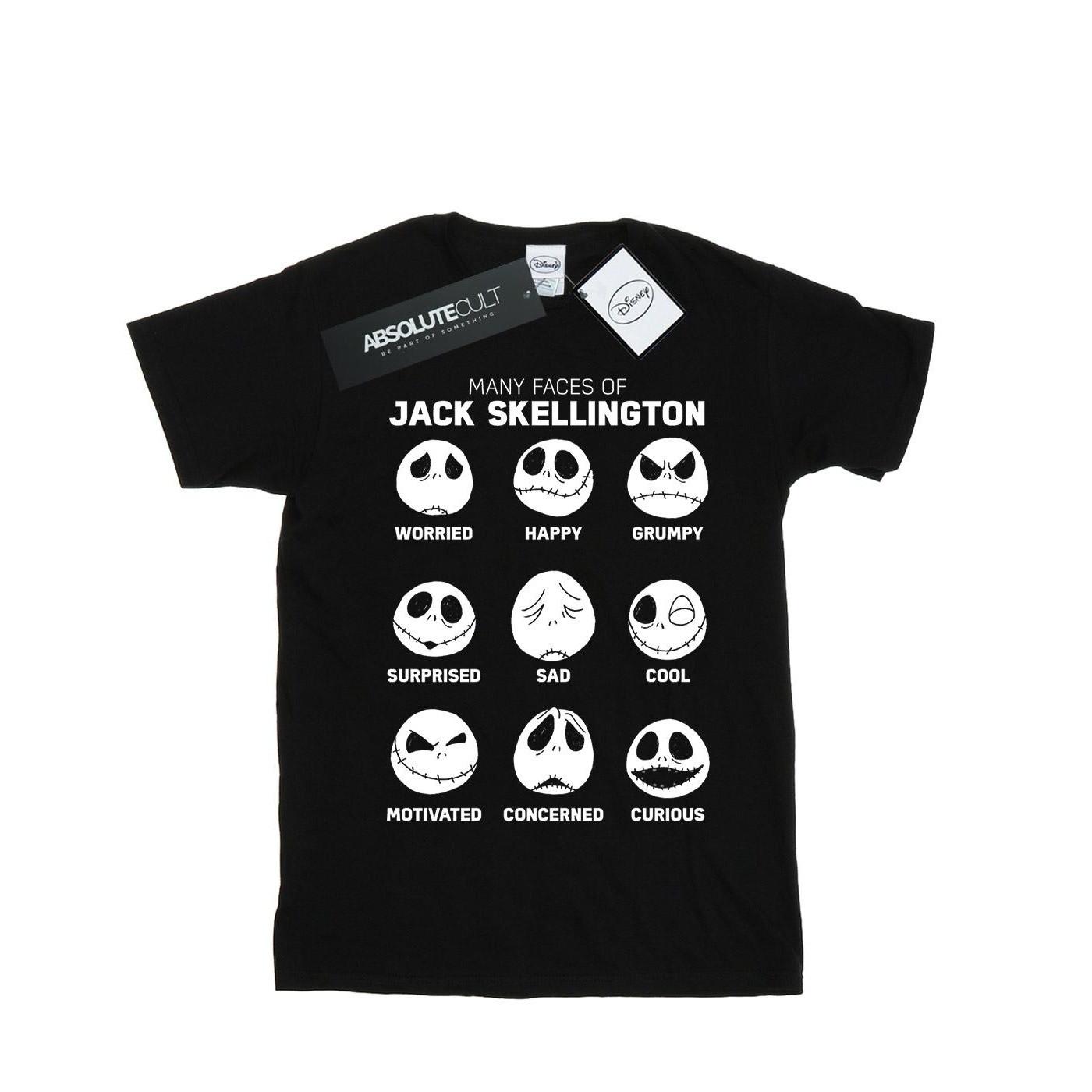 Disney Nightmare Before Christmas The Many Faces Of Jack T-Shirt