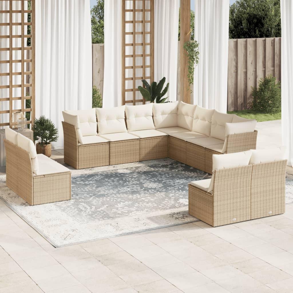 VidaXL Garten sofagarnitur poly-rattan