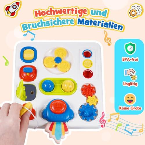Activity-board 9 in 1 Baby-Motorikspielzeug Sinnesspielzeug Baby-Baby-Würfelspielzeug Busy Board