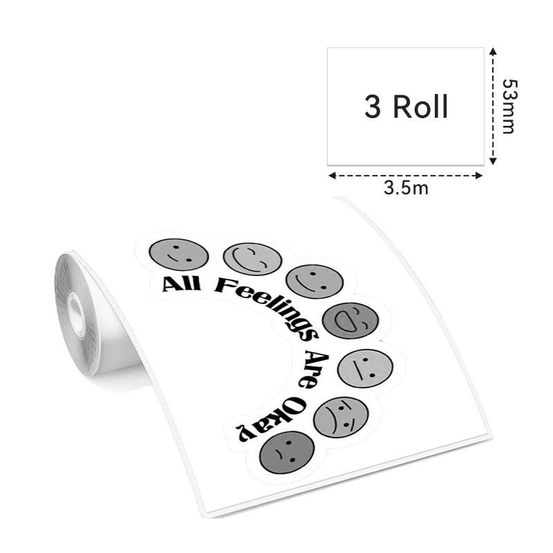 Phomemo Thermopapier mit 10 Jahren Haltbarkeit für T02/M02X/M832 – 3 Rollen
