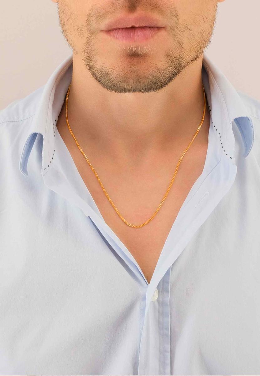 MUAU Schmuck Collier Panzer Rotgold 750, 1.7mm, 50cm