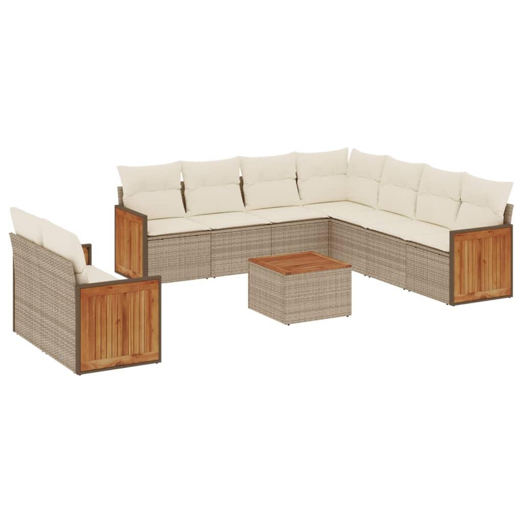 VidaXL Garten sofagarnitur poly-rattan