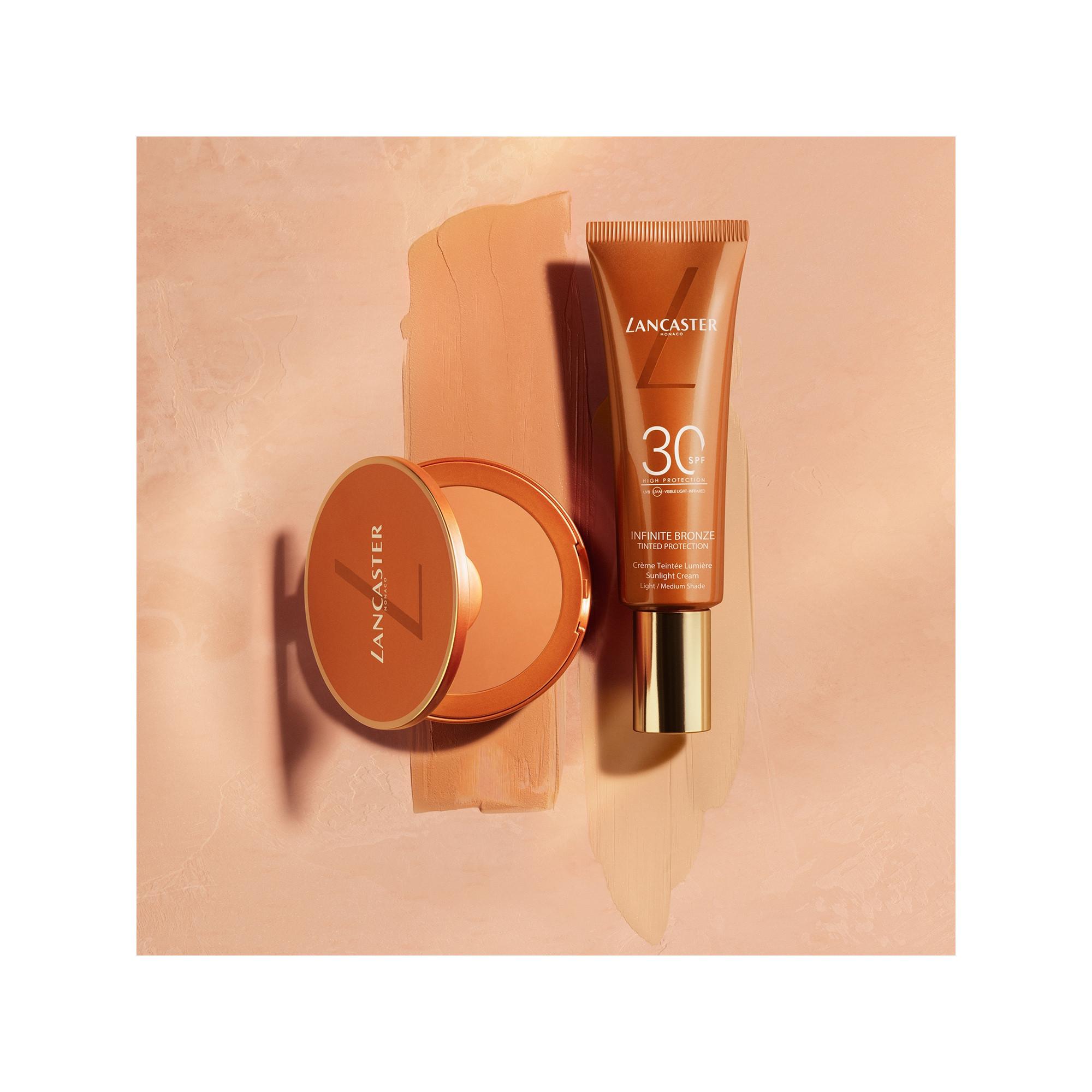 LANCASTER Clean Sun Infinite Bronze Tinted Protection Sunlight Compact Cream LSF50