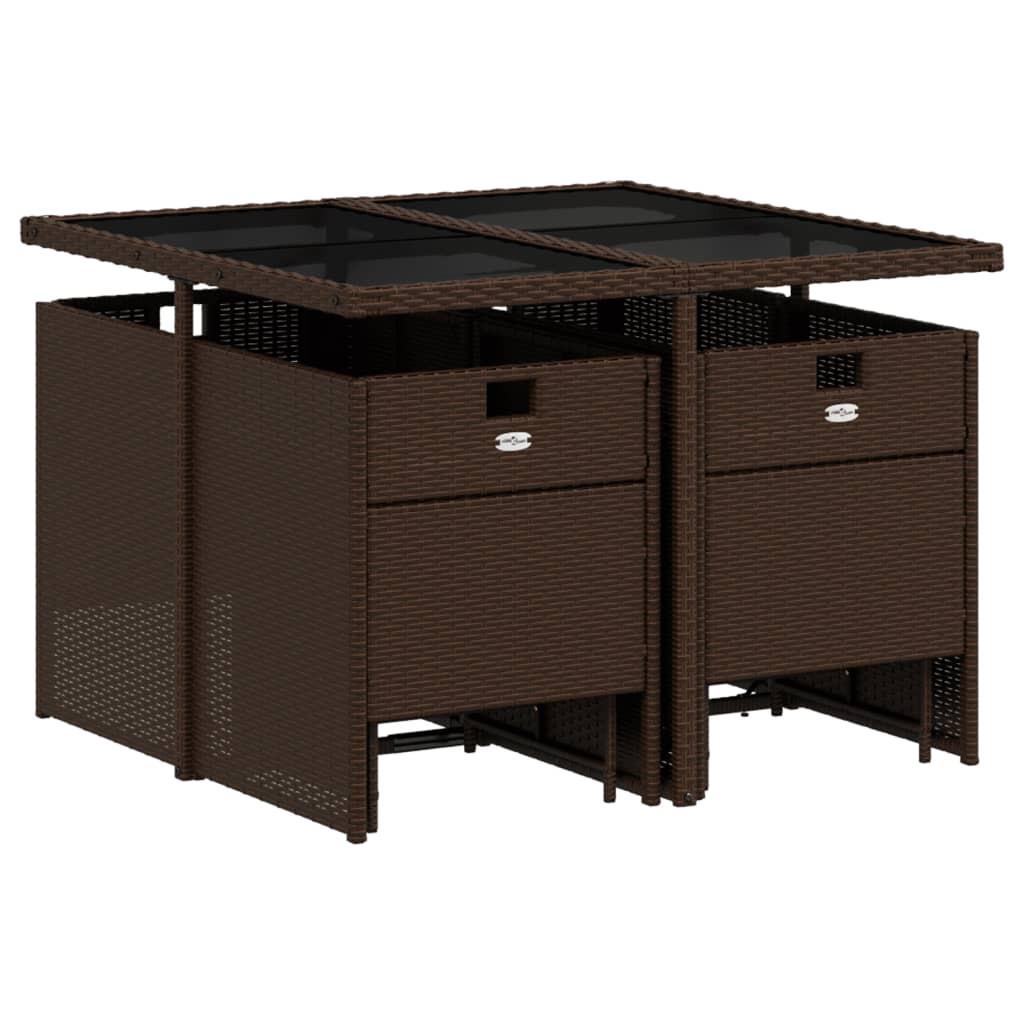 VidaXL Garten essgruppe poly-rattan