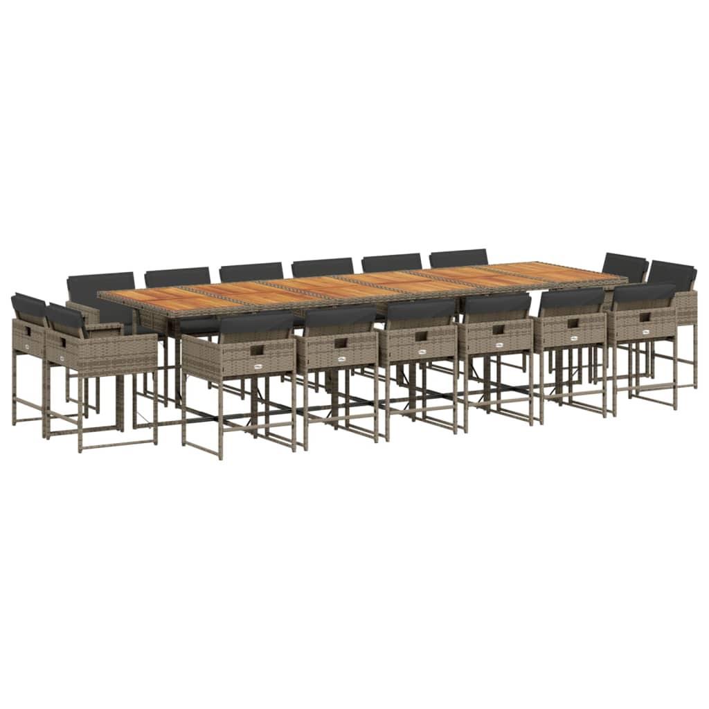 VidaXL Garten essgruppe poly-rattan