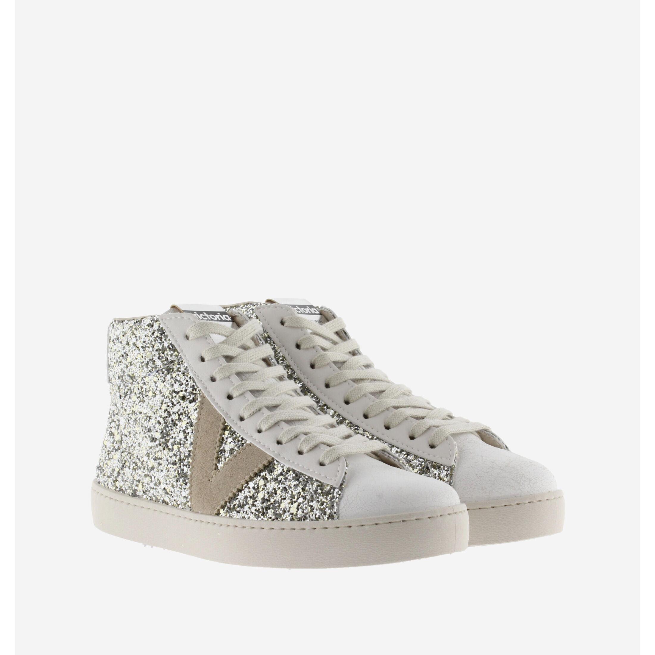 Victoria damen stiefeletten berlin glitter & piel