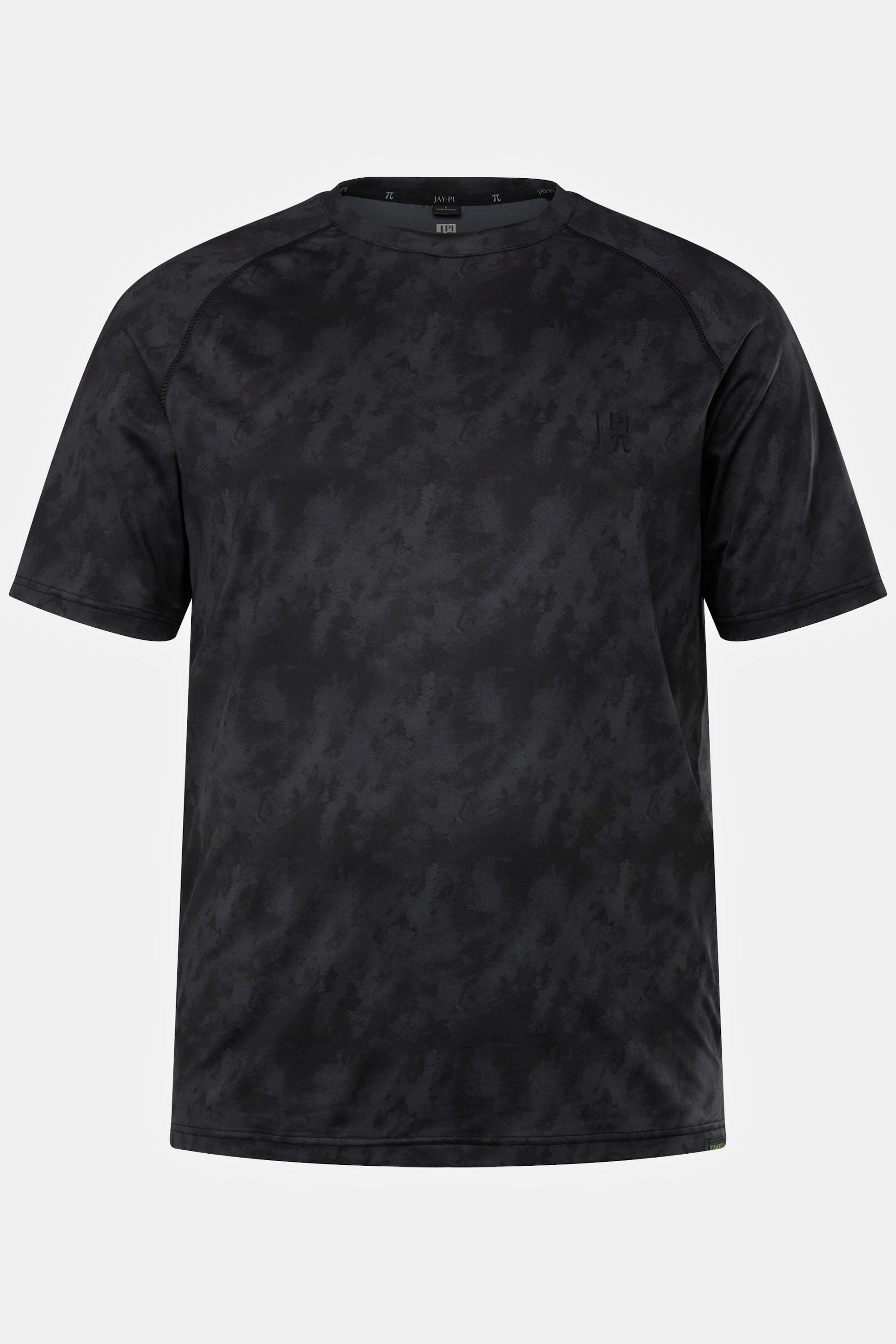 JP1880 FLEXNAMIC Fitness Rundhals Halbarm Print T-Shirt