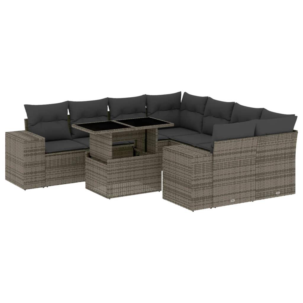 VidaXL Garten sofagarnitur poly-rattan