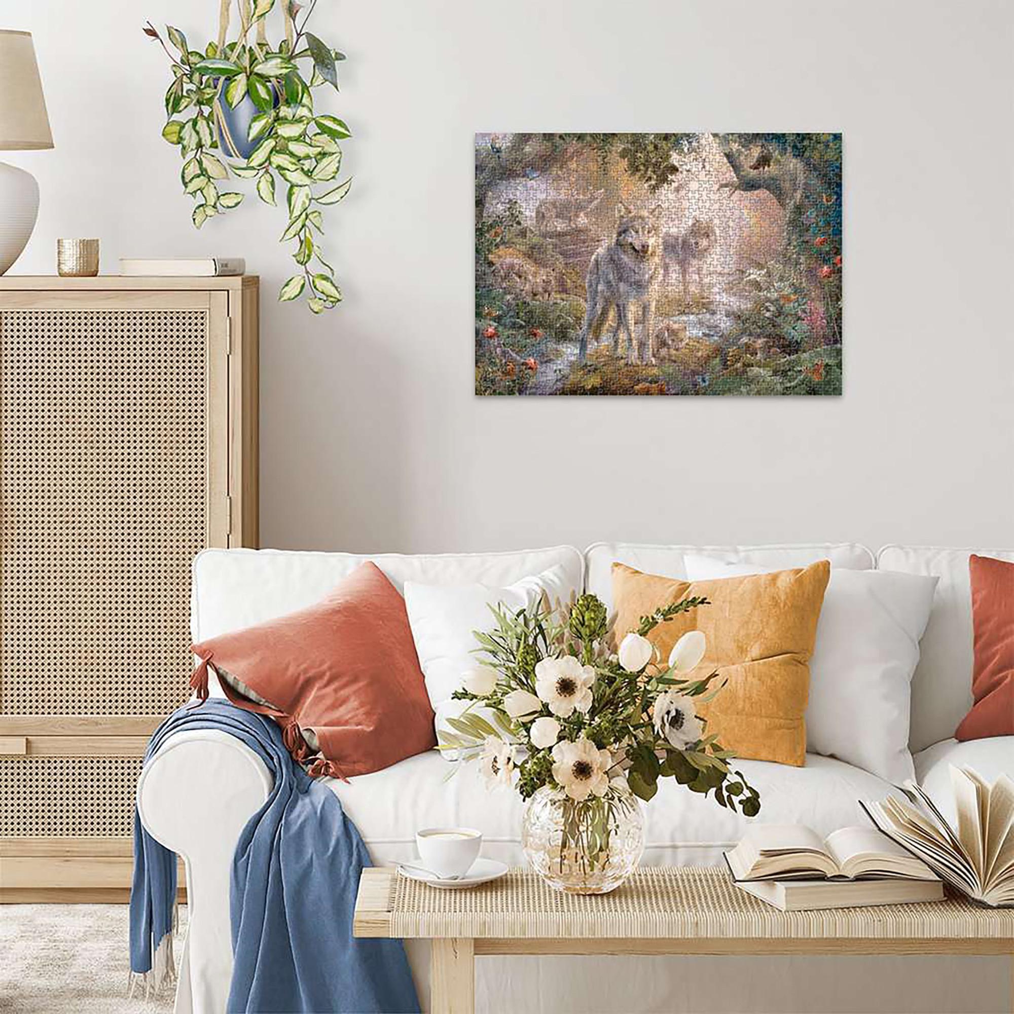 Ravensburger Puzzle Wolfsfamilie im Sommer, 1000 Teile