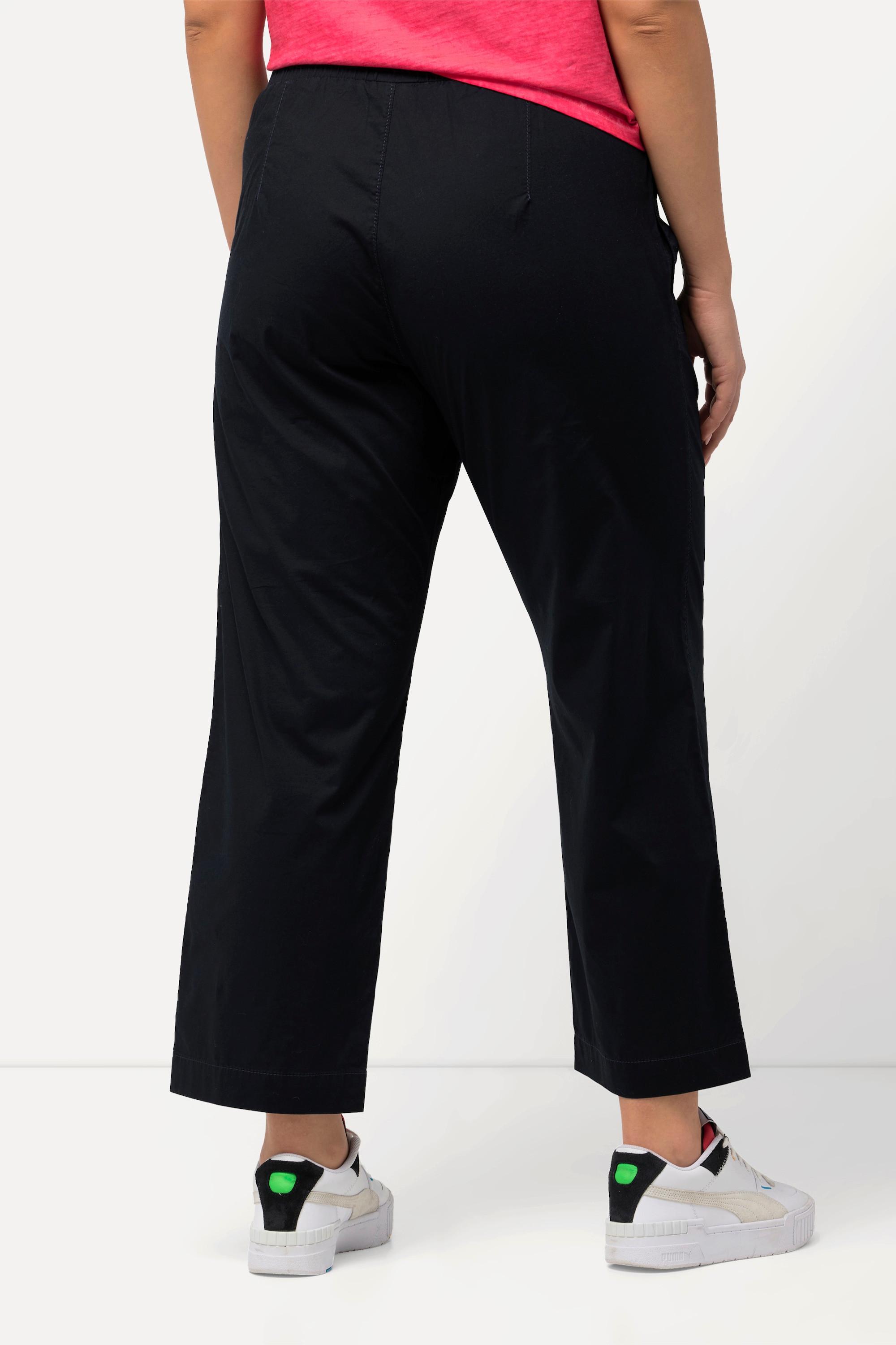 Ulla Popken Ruby 7/8 Chinohose Elastikbund Weites Gerades Bein