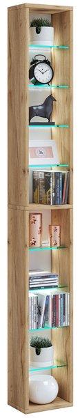 VCM Holz Wandregal Hängeregal Regal Bücherregal Wandboard Deko Glas Rasato XL