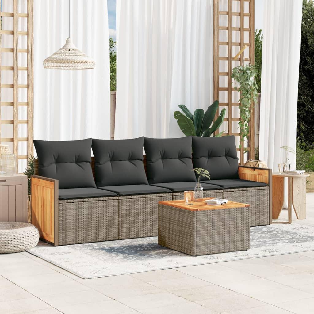 VidaXL Garten sofagarnitur poly-rattan