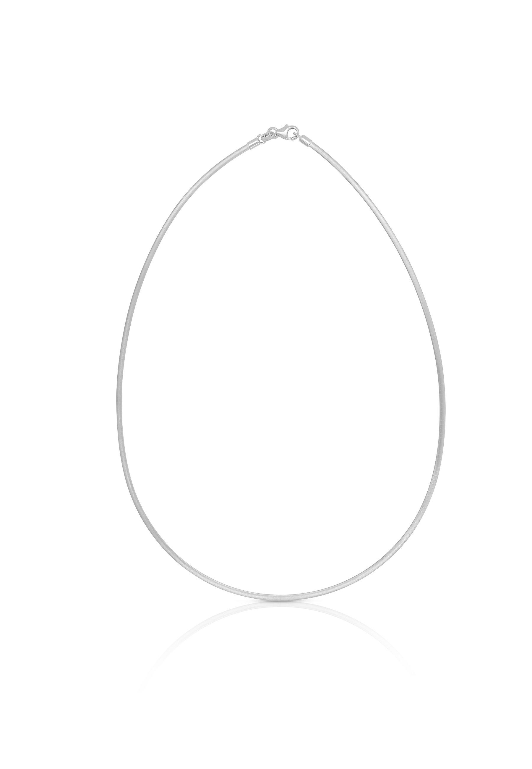 MUAU Schmuck Collier Omega Glied Weissgold 750, 1.9mm, 42cm